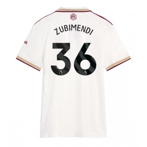 Fotbalové Dres Arsenal Martin Zubimendi #36 Dámské Třetí Oblečení 2025-26 Krátký Rukáv
